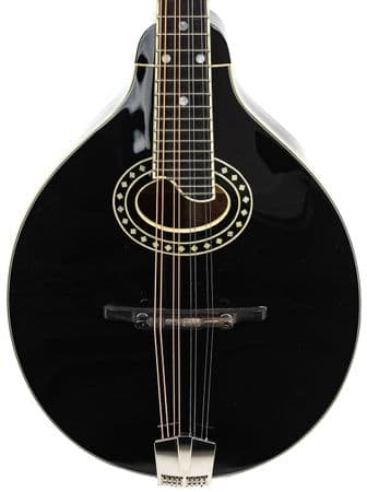 Eastman MD404-BK Mandolin, Black, With Case