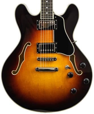 Eastman T386 Sunburst guitar with Case