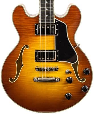 Eastman T484 guitar in Goldburst, with Case