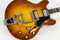 Eastman T486B Goldburst Guitar with Bigsby and Case