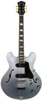 Eastman T64-T Iced Blue Metallic Guitar, with Gigbag