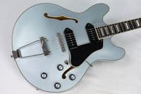 Eastman T64-T Iced Blue Metallic Guitar, with Gigbag