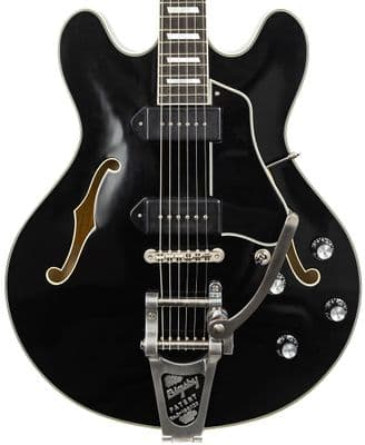 Eastman T64/TV Limited Edition Black with Bigsby and Case