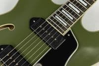Eastman T64/TV Limited Edition Olive Drab with Bigsby and Case