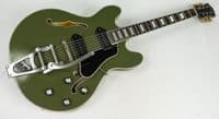 Eastman T64/TV Limited Edition Olive Drab with Bigsby and Case