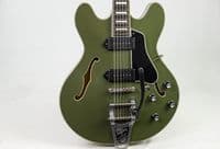 Eastman T64/TV Limited Edition Olive Drab with Bigsby and Case