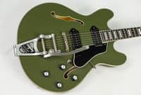Eastman T64/TV Limited Edition Olive Drab with Bigsby and Case