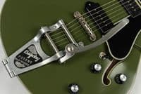 Eastman T64/TV Limited Edition Olive Drab with Bigsby and Case
