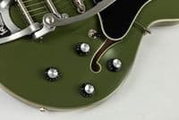 Eastman T64/TV Limited Edition Olive Drab with Bigsby and Case