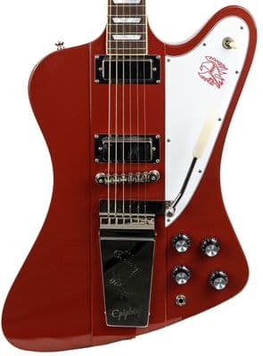 Epiphone 1963 Firebird V Electric Guitar with Maestro Vibrola in Ember Red Pre Owned