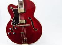Epiphone Broadway Wine Red Lefthanded, with Gigbag