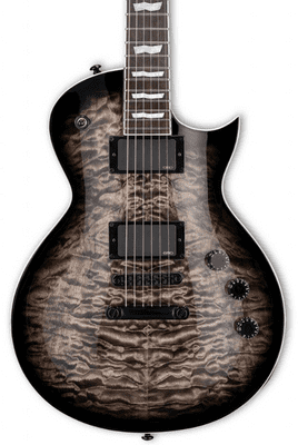 ESP LTD EC-400 QM SEE THRU BLACK SUNBURST