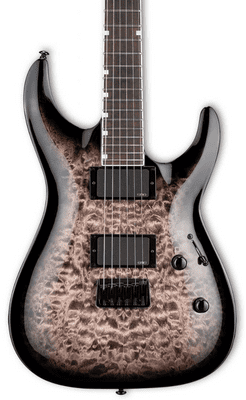 ESP LTD MH-400HT/QM SEE THRU BLACK SUNBURST