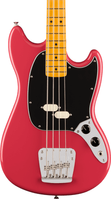 Fender American Professional Classic Mustang Bass, Maple , Faded Dakota Red