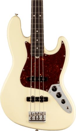 Fender American Professional II Jazz Bass, Olympic White, Rosewood Fingerboard