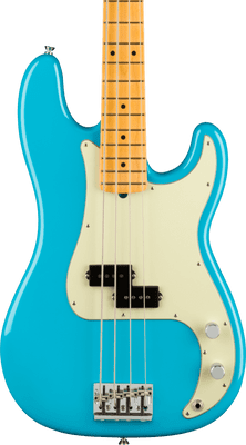 Fender American Professional II Precision Bass, Maple Fingerboard, Miami Blue