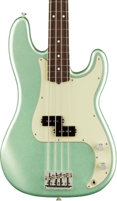 Fender American Professional II Precision Bass, Rosewood , Mystic Surf Green