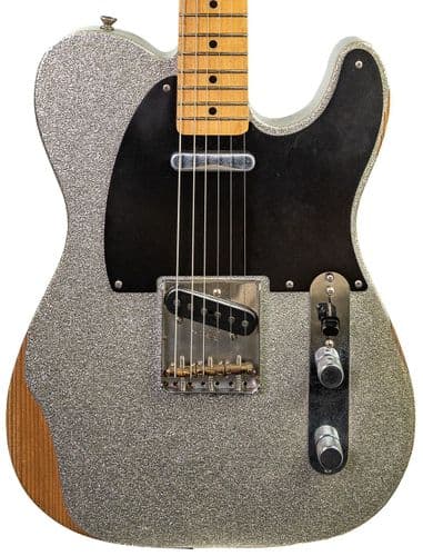 Fender Brad Paisley Roadworn Silver Sparkle Pre Owned