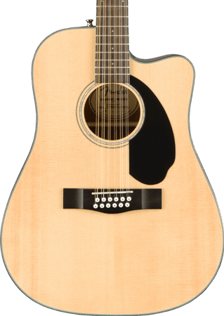 Fender  CD 60SCE Dreadnought 12-string, Walnut Fingerboard, Natural