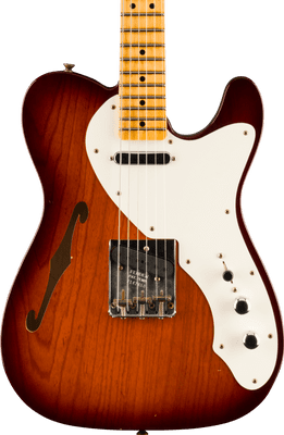 Fender Custom Shop 1950s Tele Thinline Journeyman Relic, 1-Piece Quartersawn Maple Neck, Aged Violin