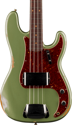 Fender Custom Shop 1960 Precision Bass Relic, Super Faded Aged Sage Green Metallic