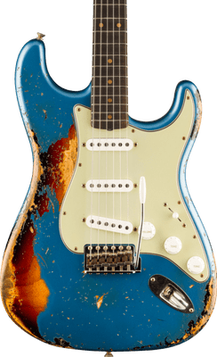 Fender Custom Shop 1961 Stratocaster Super Heavy Relic, 3A Rosewood , Aged Lake Placid Blue