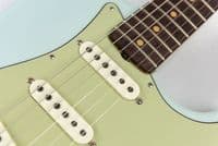 Fender Custom Shop 59 HT Hard Tail Strat, Aged Sonic Blue