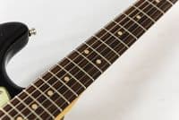 Fender Custom Shop Custom Deluxe HB S-1 Strat Relic with Closet Classic Hardware, 3A, Black