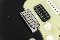 Fender Custom Shop Custom Deluxe HB S-1 Strat Relic with Closet Classic Hardware, 3A, Black