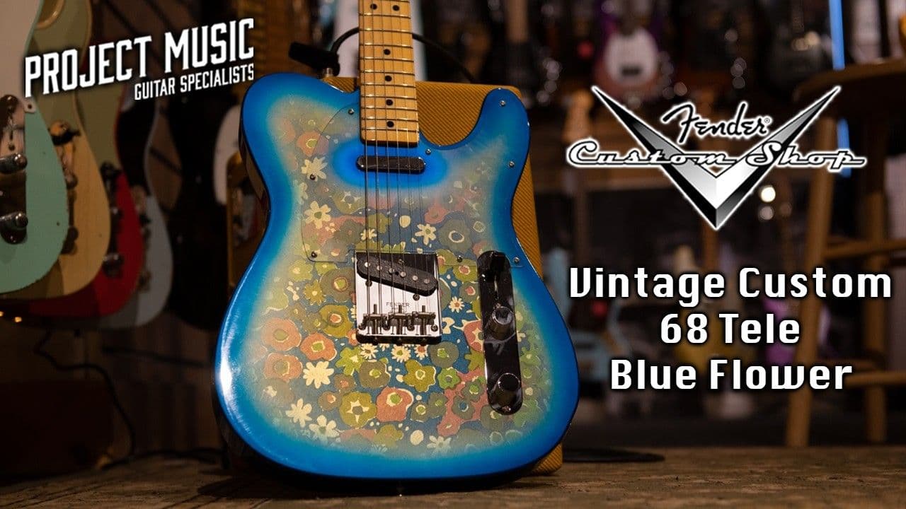 Fender Custom Shop Custom Vintage Custom 68 Telecaster NOS Blue Flower
