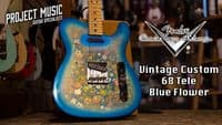 Fender Custom Shop Custom Vintage Custom 68 Telecaster NOS Blue Flower
