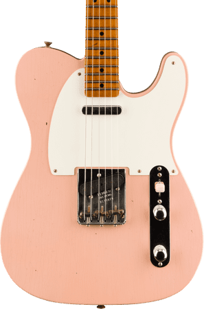 Fender Custom Shop Ltd Roasted Reverse '50s Telecaster® Journeyman Relic, Aged Shell Pink