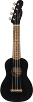 Fender Venice Soprano Uke, Walnut Fingerboard, Black
