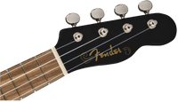 Fender Venice Soprano Uke, Walnut Fingerboard, Black