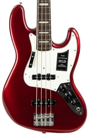 Fender Vintera III Early 70s Jazz Bass, Candy Apple Red, inc Gigbag