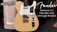 Fender Vintera III Mid 60s Telecaster, Vintage Blonde, inc Gigbag