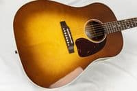 Gibson J-45 Standard Acoustic Guitar, Honey Burst Gloss