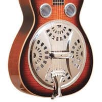 Gold Tone PBS M Mahogany Square Neck Resonator with Case