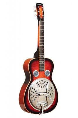 Gold Tone PBS M Mahogany Square Neck Resonator with Case