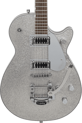 Gretsch G5230T Electromatic Sparkle Jet FT Single-Cut with Bigsby, Silver Sparkle