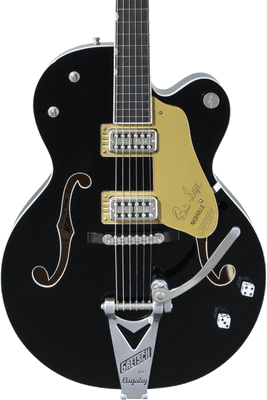 Gretsch G6120T-BSNSH Brian Setzer Signature Nashville Hollow Body with Bigsby, Black Lacquer