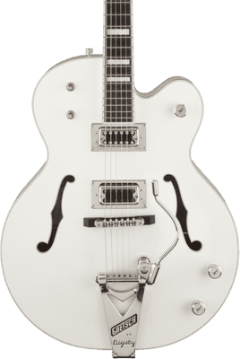 Gretsch G7593T Billy Duffy Signature Falcon with Bigsby, Ebony , White, Lacquer