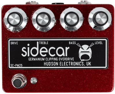 Hudson Sidecar PM25 Red Sparkle Germanium Clipping Overdrive