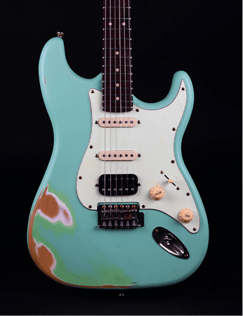 Jet JS400 Electric Guitar Green Relic