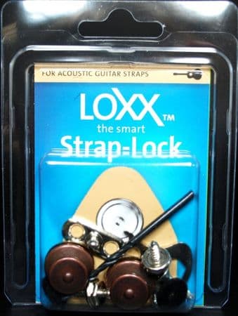 Loxx Acoustic Strap Locks - Antique Copper