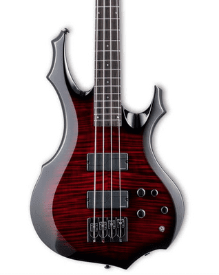 LTD F-1004 SEE THRU BLACK CHERRY SUNBURST