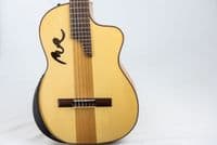 Manuel Rodriguez Cafe Cortado Curly Walnut Electro Classical