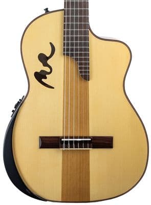 Manuel Rodriguez Cafe Cortado Curly Walnut Electro Classical
