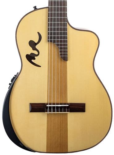 Manuel Rodriguez Cafe Cortado Curly Walnut Electro Classical