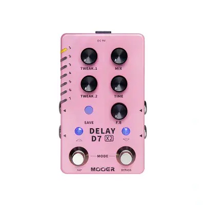 Mooer D7 X2 Delay Stereo Digital Delay Pedal